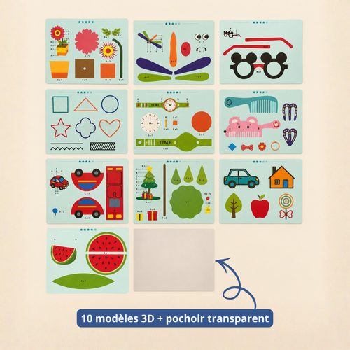 🎁 Pack 10 modèles + pochoir
