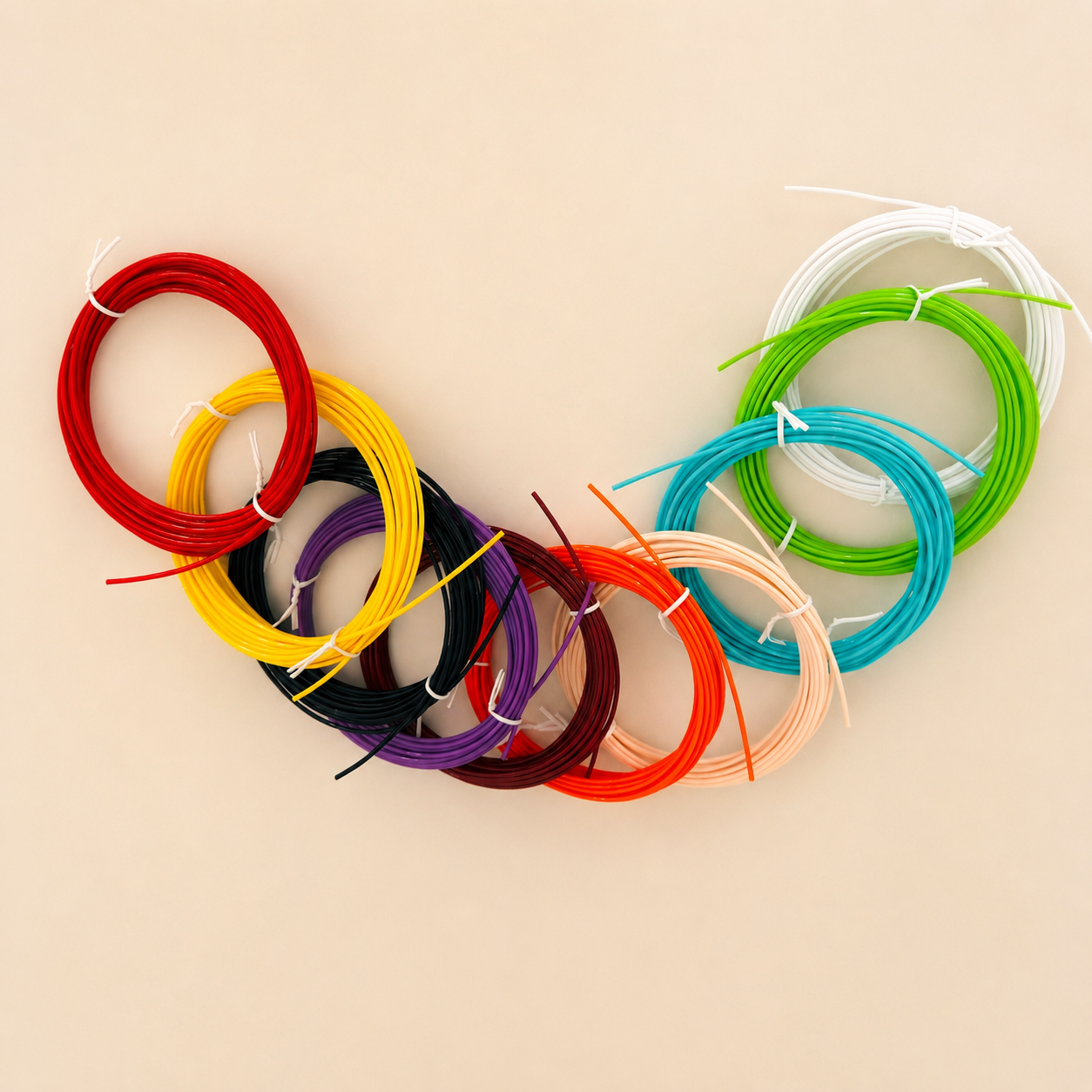 50m - Recharges PCL – 10 Couleurs x 5 m